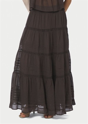 Felicia s voile skirt Dark Brown Neo Noir 